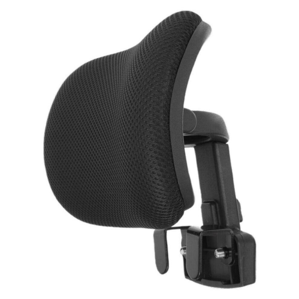 Office Chair Headrest Attachment Universal Head Support Cushion Upholstered Adjustable Height Angle