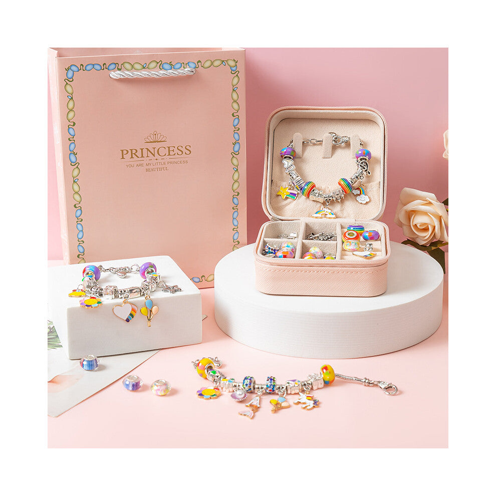 2025 Christmas Girls Gifts Age 7 8 9 10 11 12, 66 Pcs Bracelet Making Kit Toys For Teenage Girls Kids Birthday Presents