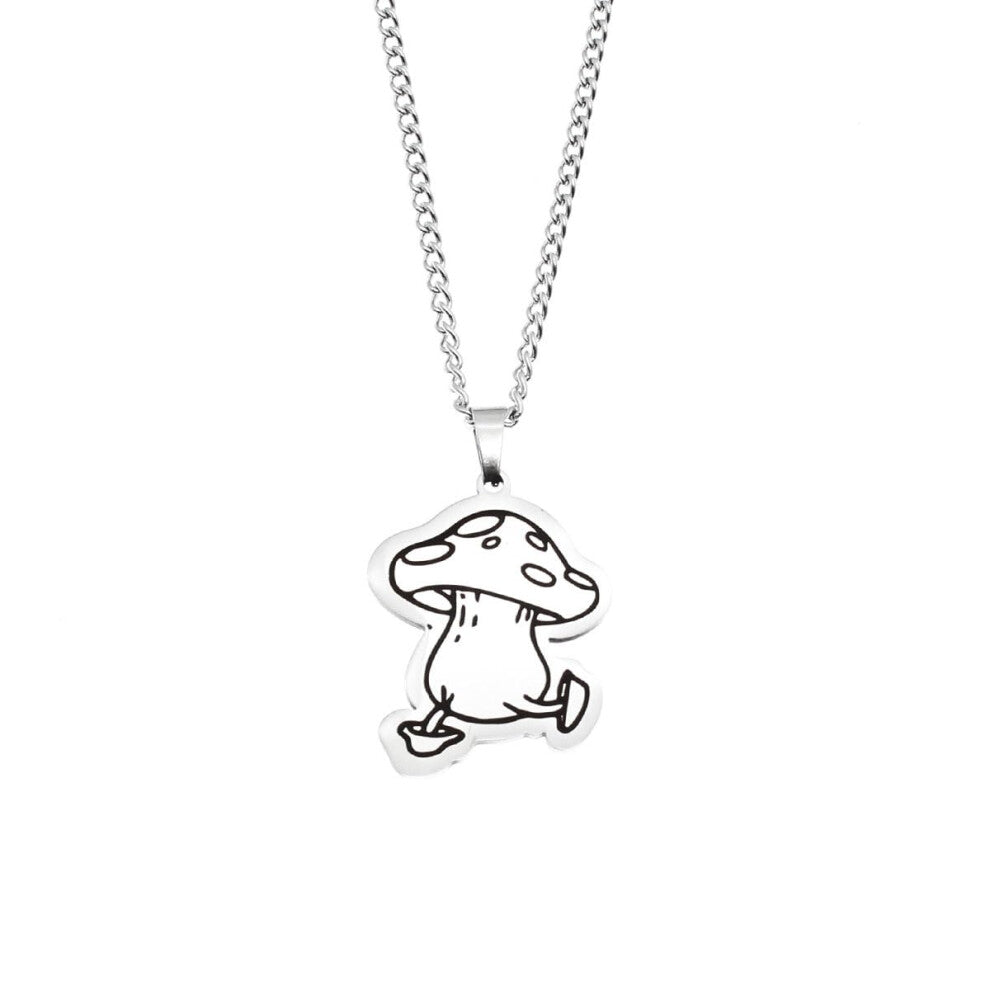 Asparagus Necklace Anime Figure Cosplay Jewelry Stainless Steel Cute Pendant Accessories