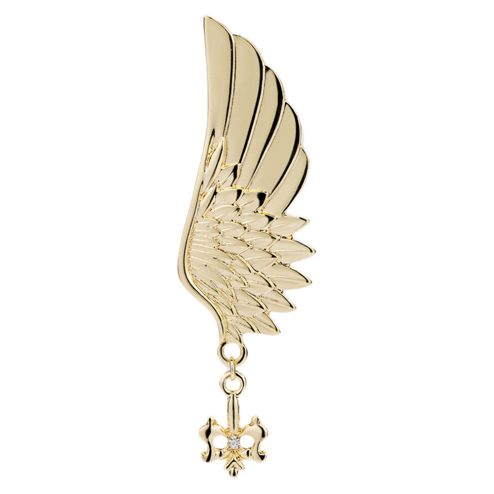 Wedding Jewelry Accessories Wing Shaped Brooch Golden 1pc
