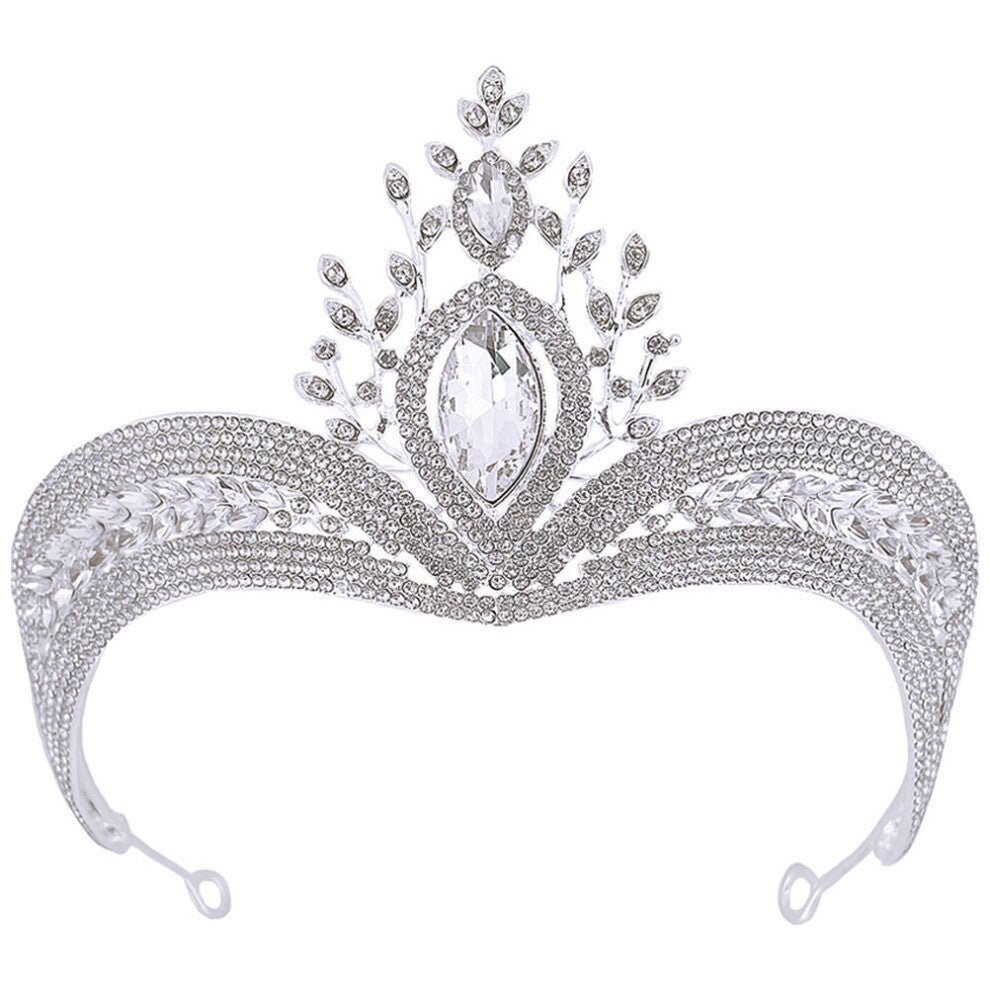 Tiara Bride Hair Accessories Rhinestones Zinc Alloy