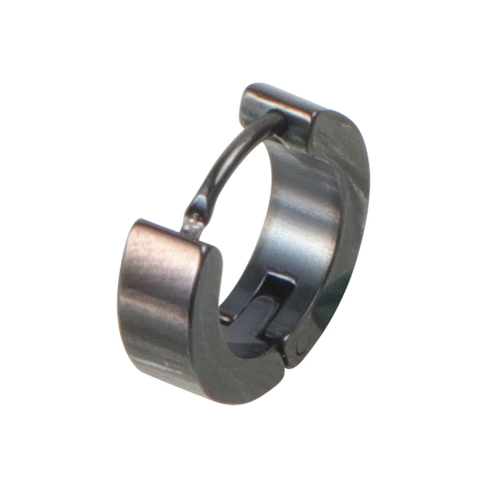 1pack Round Black Ear Accessories For Dates 0.35x0.35in