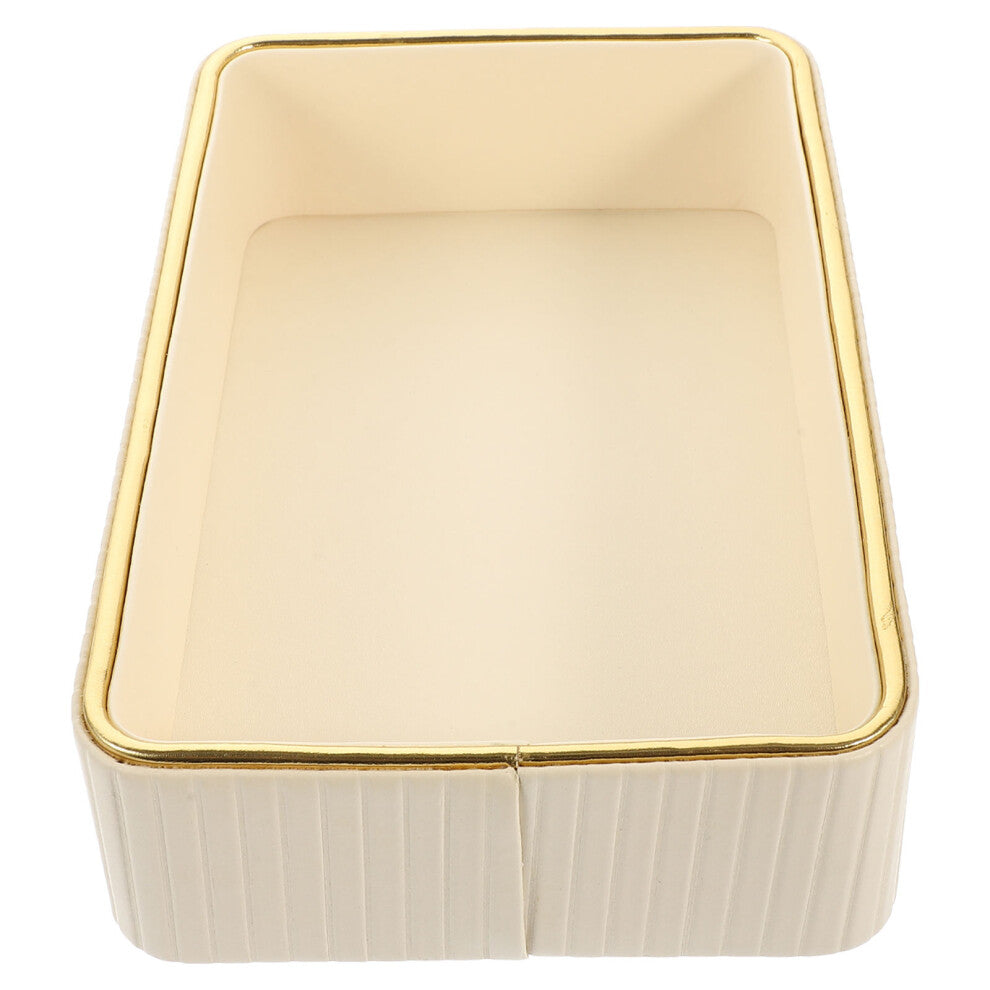 Raindrops Jewellery Trinket Dish Jewelry Dish White Density Board 1set