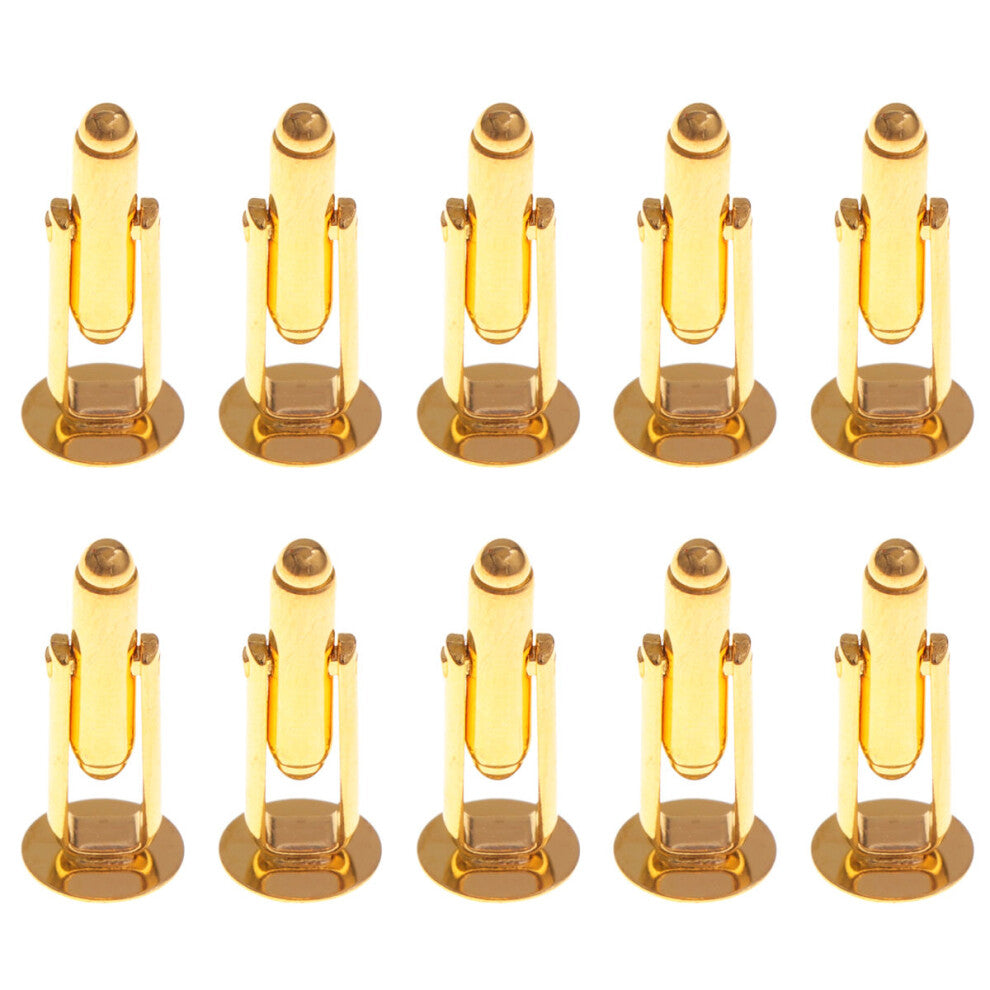 10 Pcs French Cufflinks Shirt Suit Sleeve Accessories Round Metal