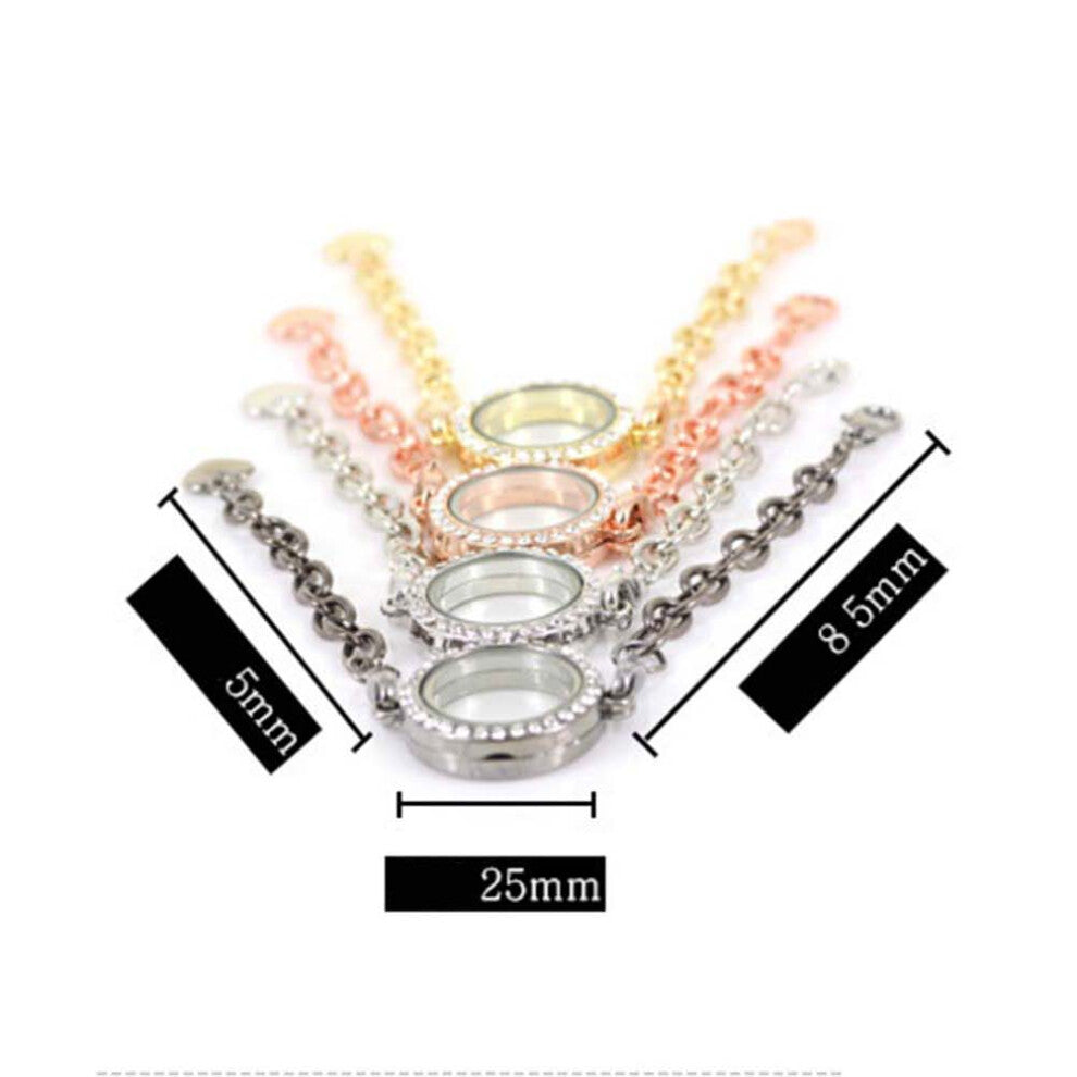Photo Frame Bracelet With Picture Locket Charm 1pcs