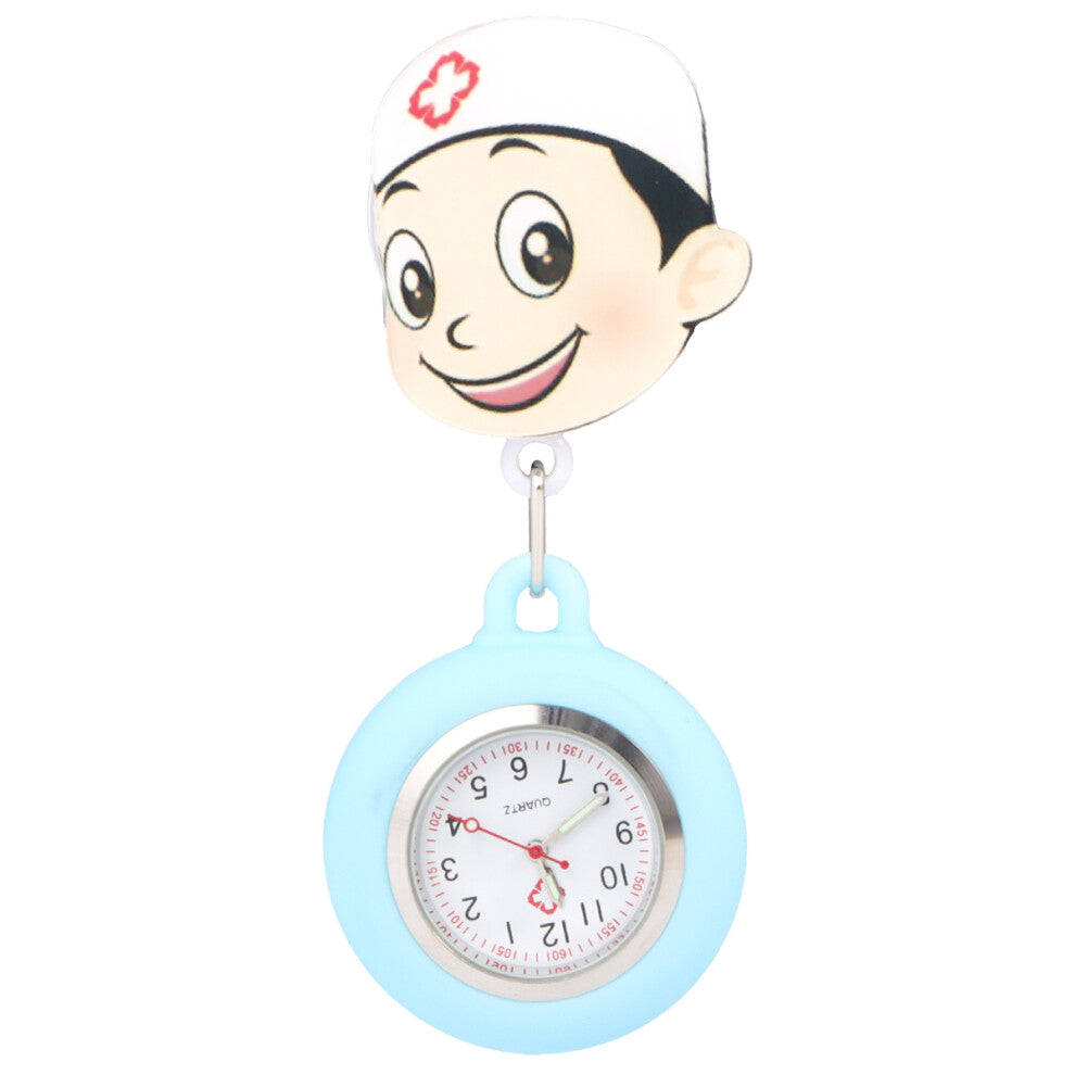 1pc Mini Watch Pocket Watch Watches Blue