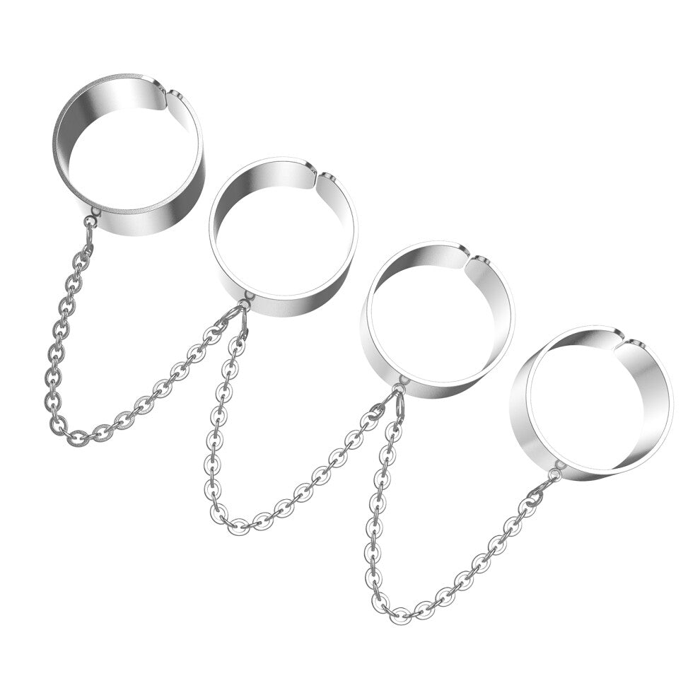 Raindrops 1pcs Rings For Women's Silver Shape Punk Accessories