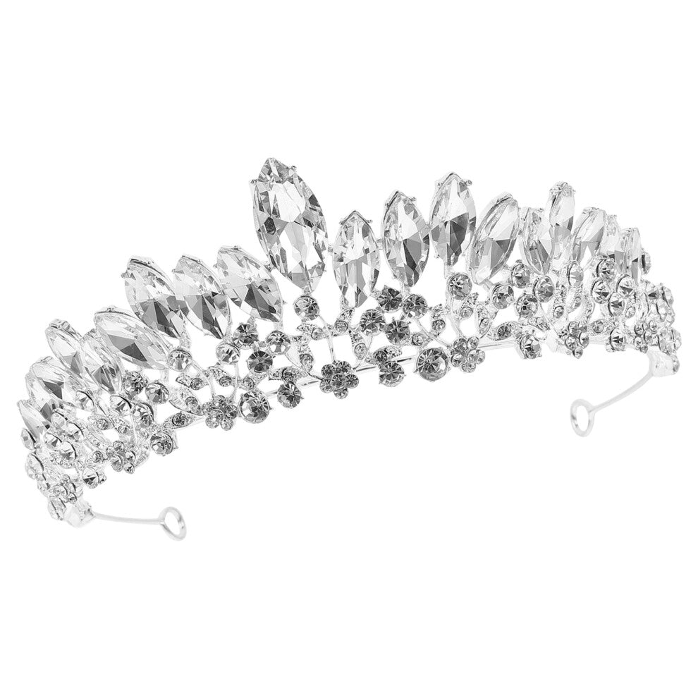 Hair Jewelry Crown Rhinestones Cosplay Accessories Bride White
