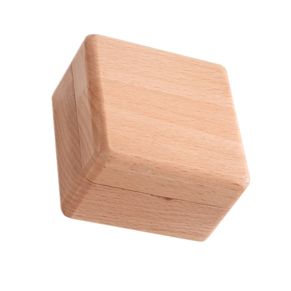 1set Desktop Jewelry Storage Box Chocolate 2.36x2.36x1.77in