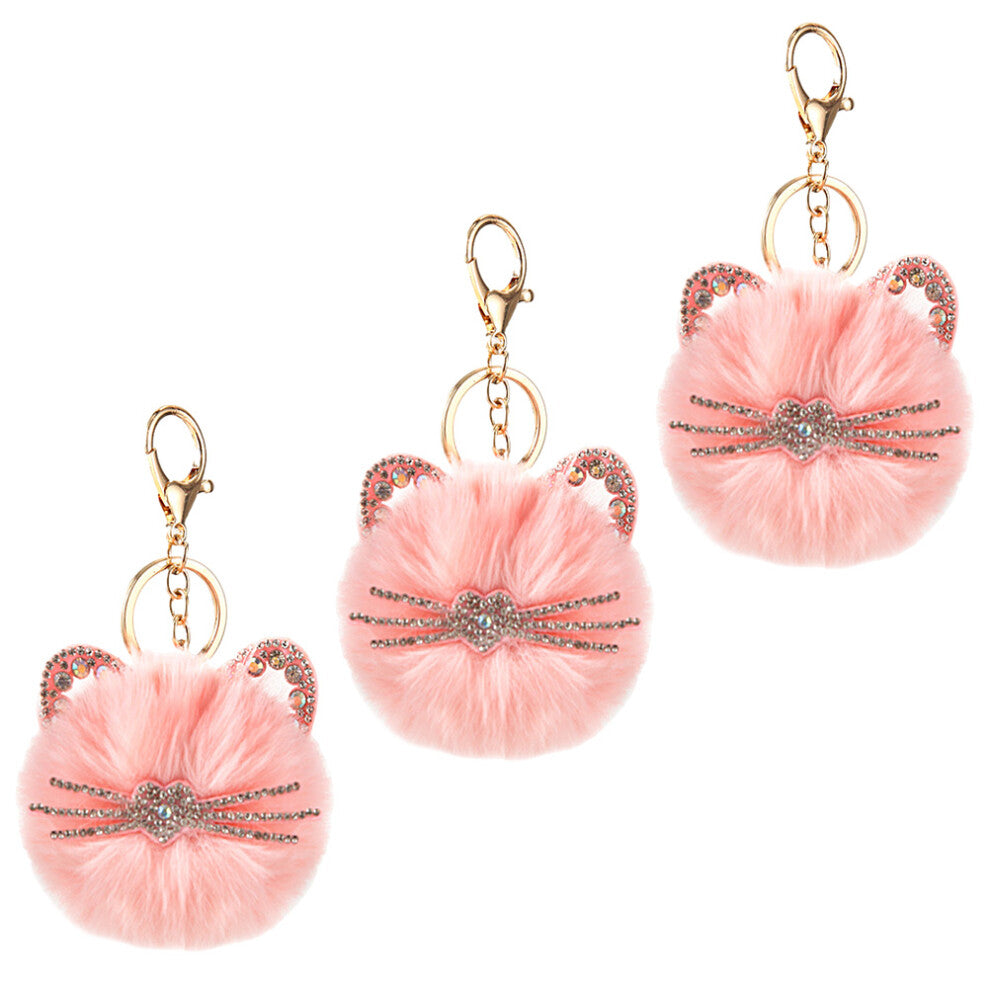 3pcs Backpack Pendant Cute Key Chain Pendants Pvc For Women's