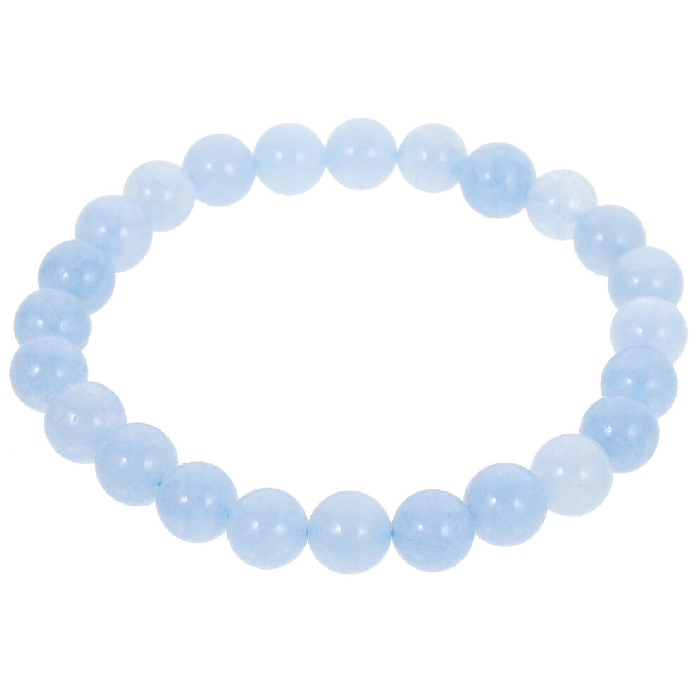 Raindrops  Humans Crystal Stone Beaded Bracelet Engagement Sky-Blue