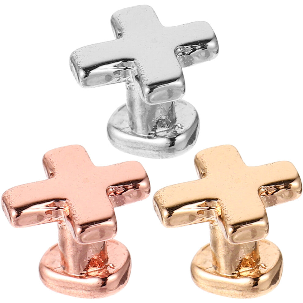 3pcs X Letter Strap Loop Metal Accessories Miss