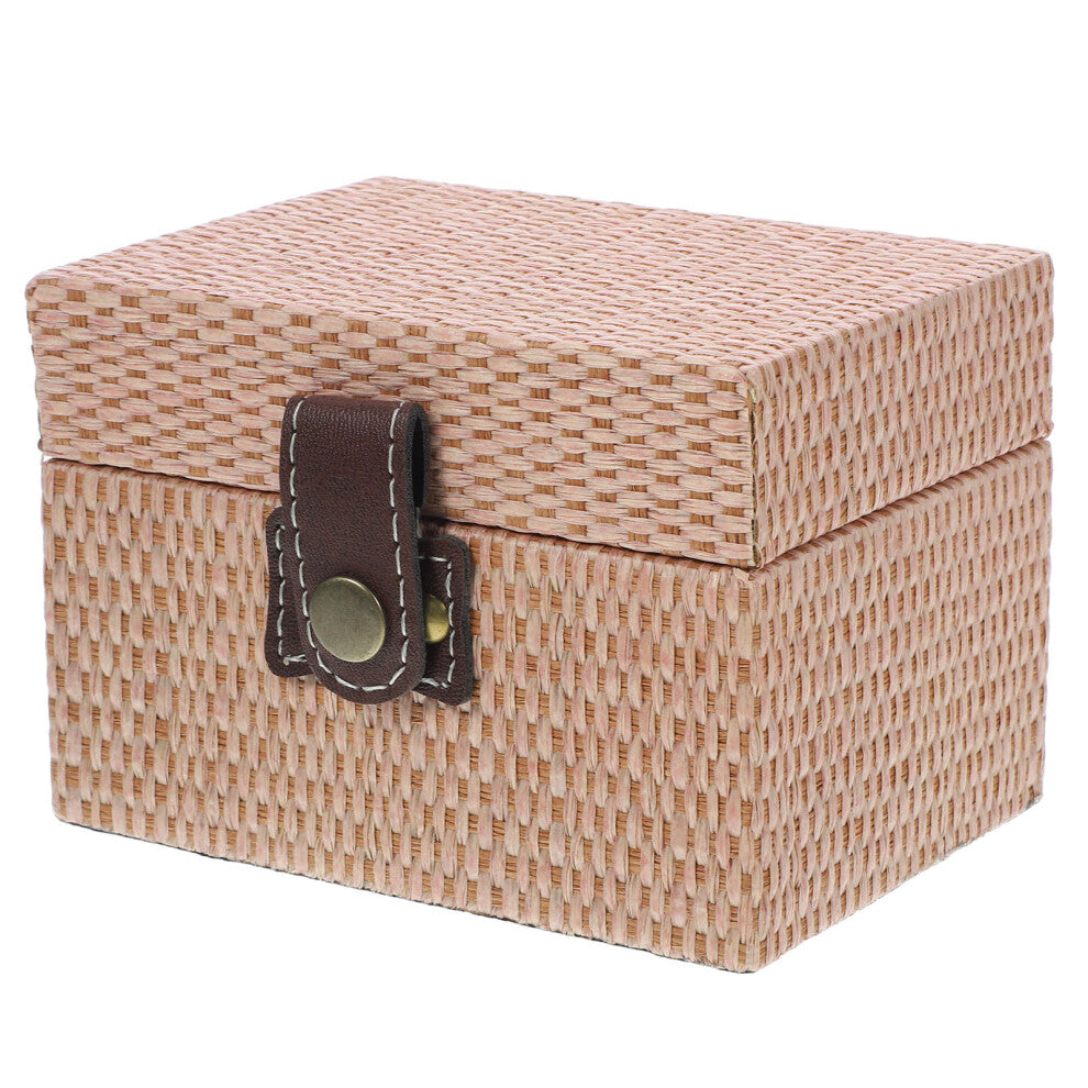 Masteelf Jewelry Cabinet Desktop Storage Box 14.00x10.00x9.80cm