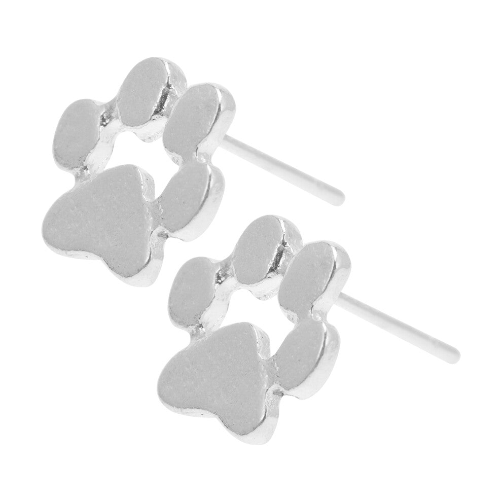 Pet Paw Jewelry Ear Studs 1 Pair Use Lightweight For Family