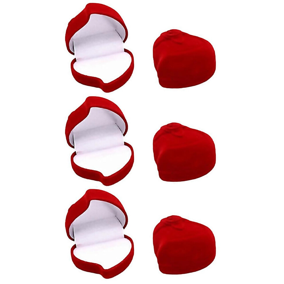 For Heart Shaped Ring Box Jewelry Display Box Engagement Jewelry Box