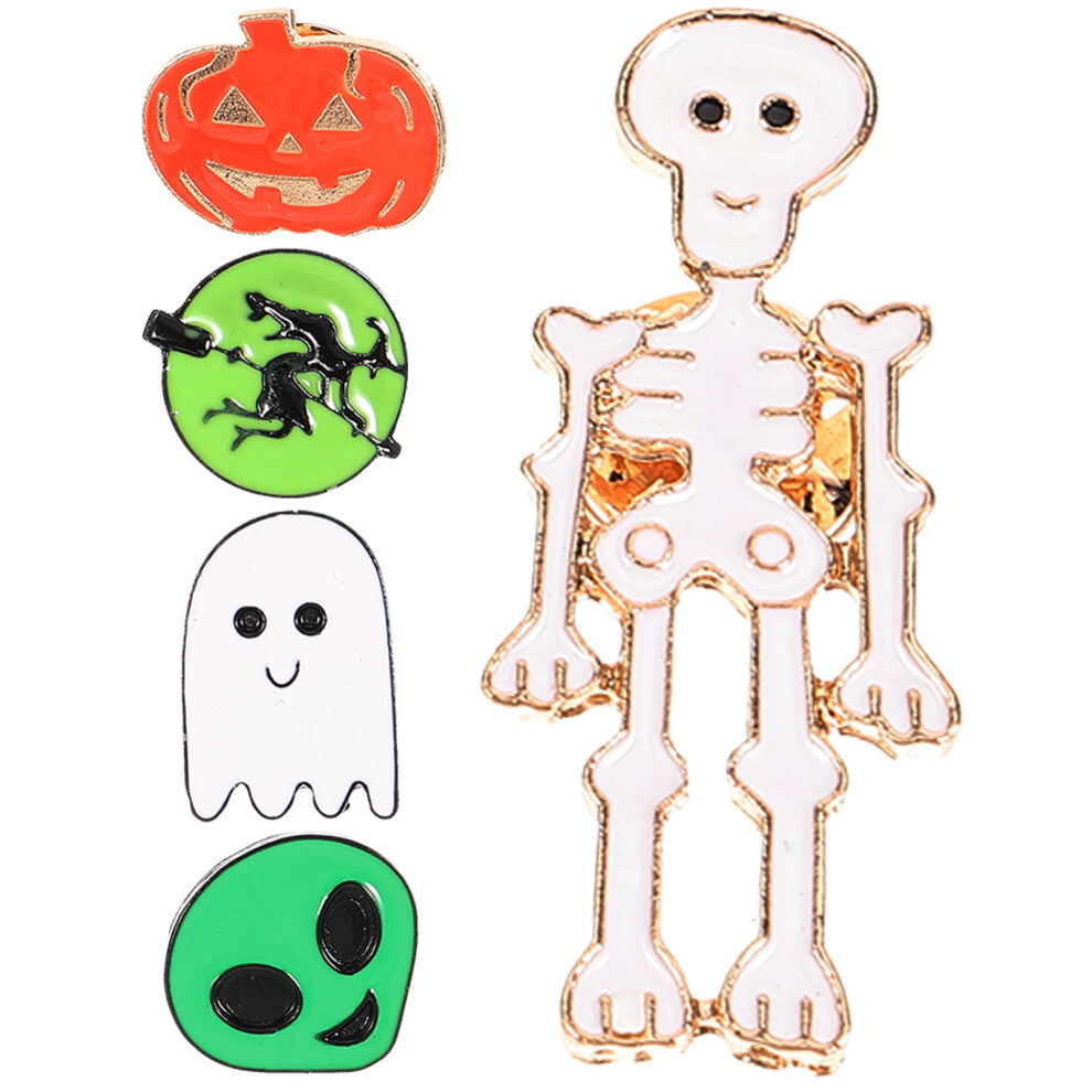 1set Cardigan Blazer Alloy Corsage Boutonniere Pins 5pcs