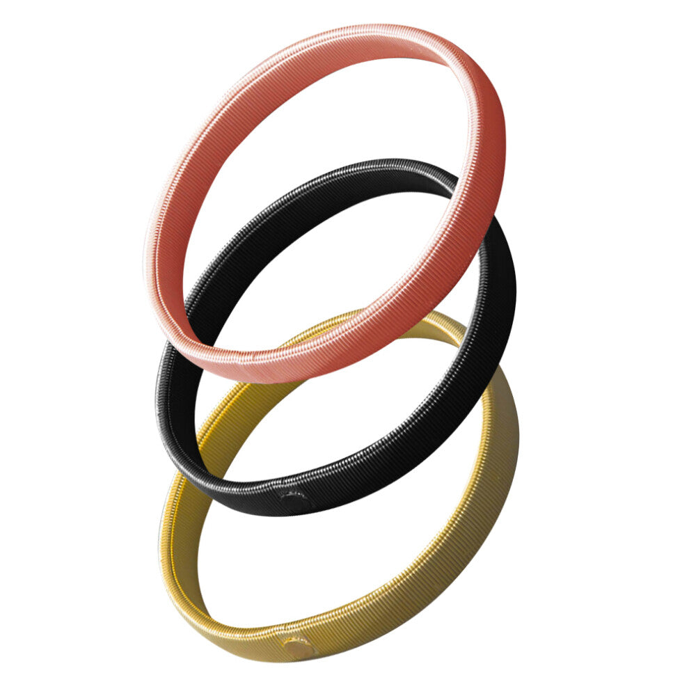 Shirts Sleeve Holder Ring Gold Proms 3pcs 2.95x2.95x0.39in