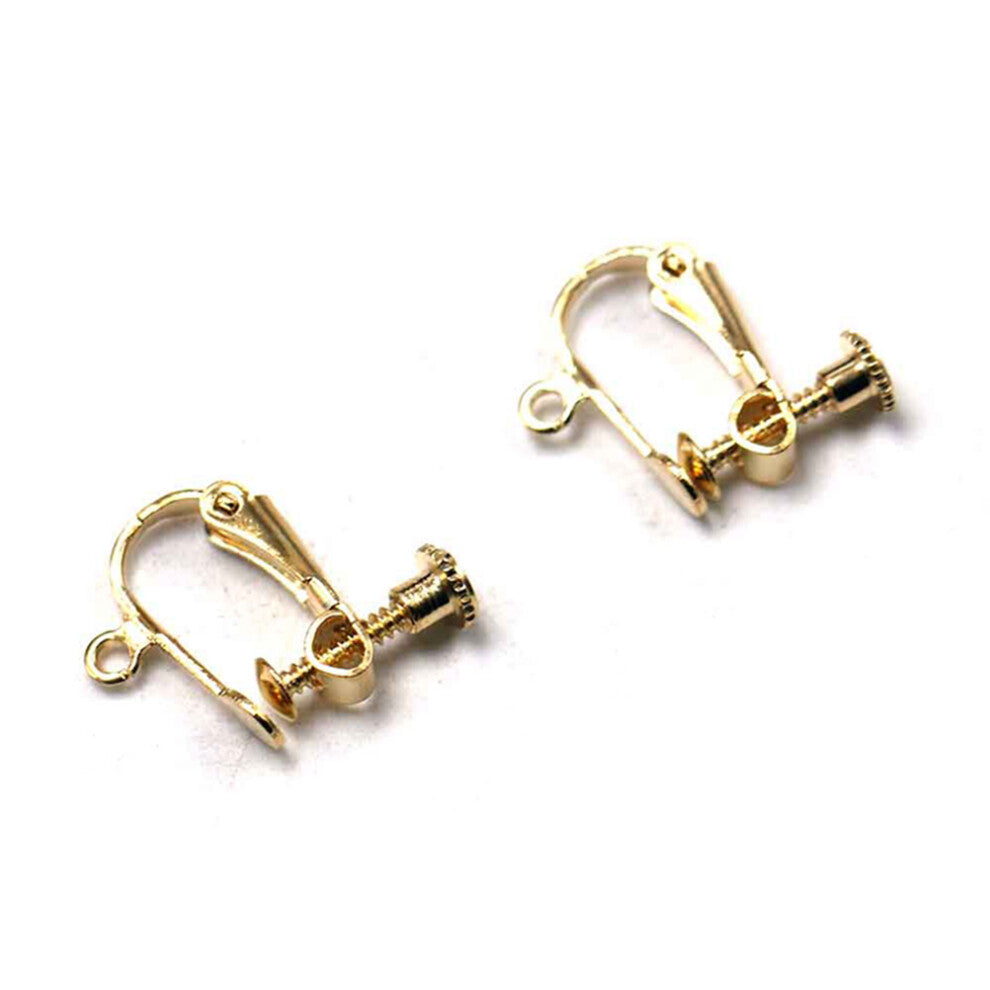 10 Pcs Shiny Earring Cuffs Non-Piercing Earrings Fake Cartilage Screw