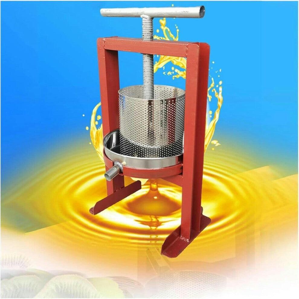 Wine Manual Press for Apple Fruits, Includes Apple Oil and Honey Olive Oil, Perfect for Kitchen and Outdoor Use