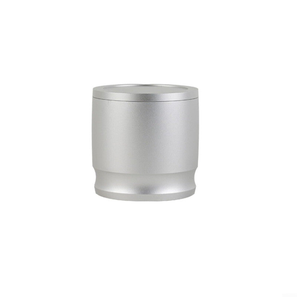 Dosing Rings Press with Lid 58mm Aluminium Alloy Coffee Filter Holder Gray Dosing Cup for Espresso Machines