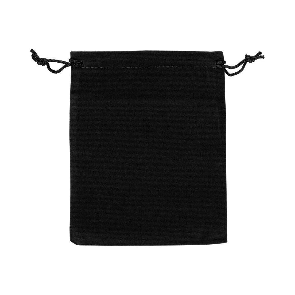 Velvet Bag 15x12 cm Black - Soft Velvet Material, Compact Design, Perfect for Accessories, Pack of 1