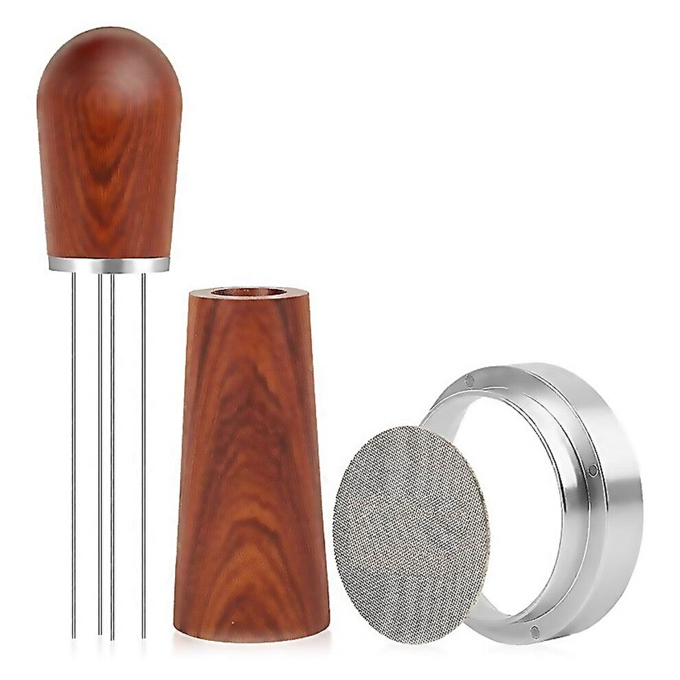 For 51mm Espresso Wdt Tool Dosing Funnel And Puck Screen Set Espresso Accessories Kit Set Coffee