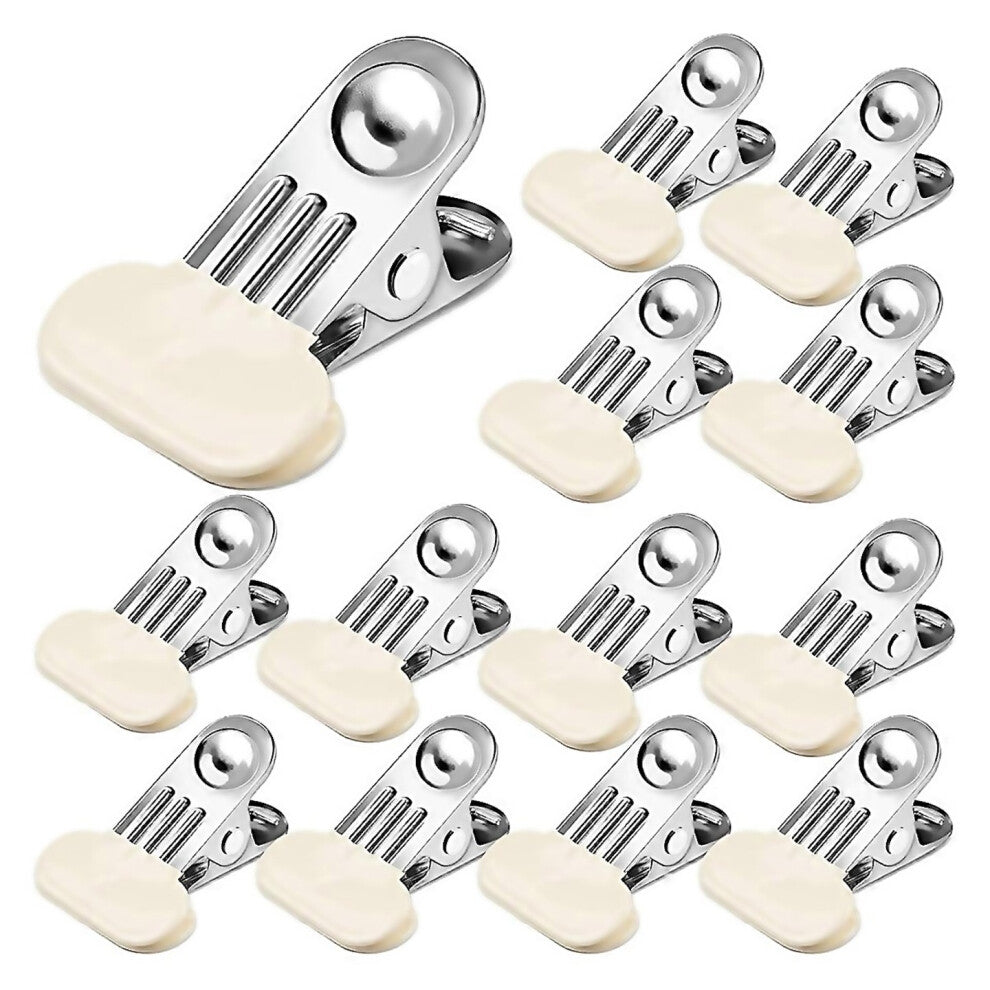 For 12 Pack Chip Bag Clips For Food Storage Food Clips Bread Stainless Steel Chip Clips Clips For