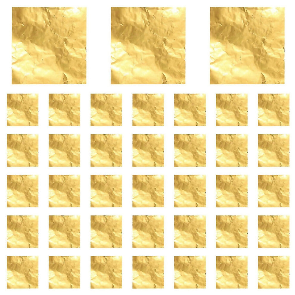 For 100pcs Square Sweets Candy Chocolate Lolly Paper Aluminum Foil Wrappers Gold