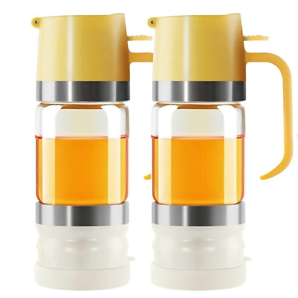 For 2pcs 10oz300ml Honey Dispenser No Drip Syrup Pump Dispenser For Coffee Mini Honey Jars For Coffe