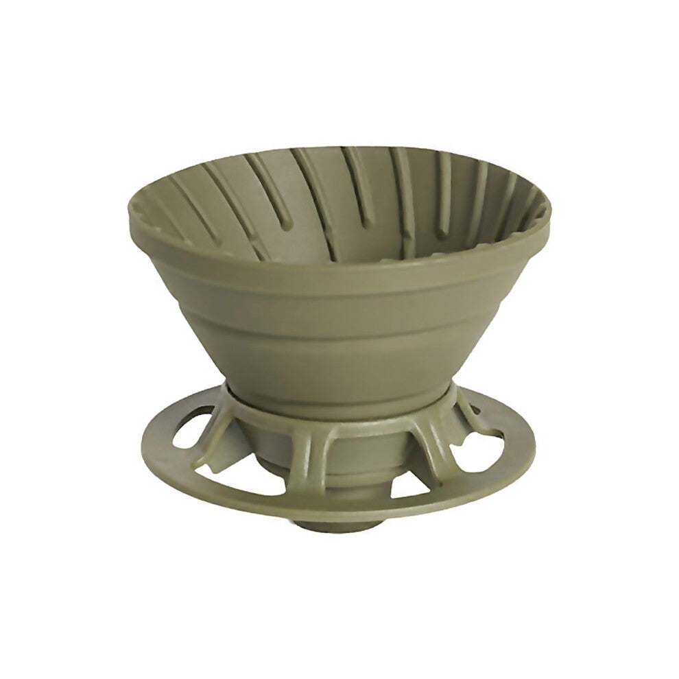 For Silicone Foldable Coffee Dripper Reusable With Holder Coffee Filter Cup Spacesaving Foldable Cof