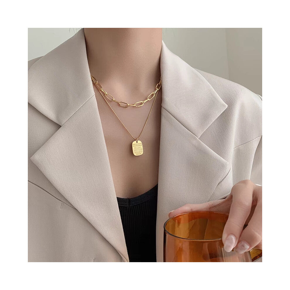 (MY33242) Ins-style pearl necklace, a versatile and niche design for women, exudes a sense of high-end luxury. Collarbone chain, heart-shaped pendant