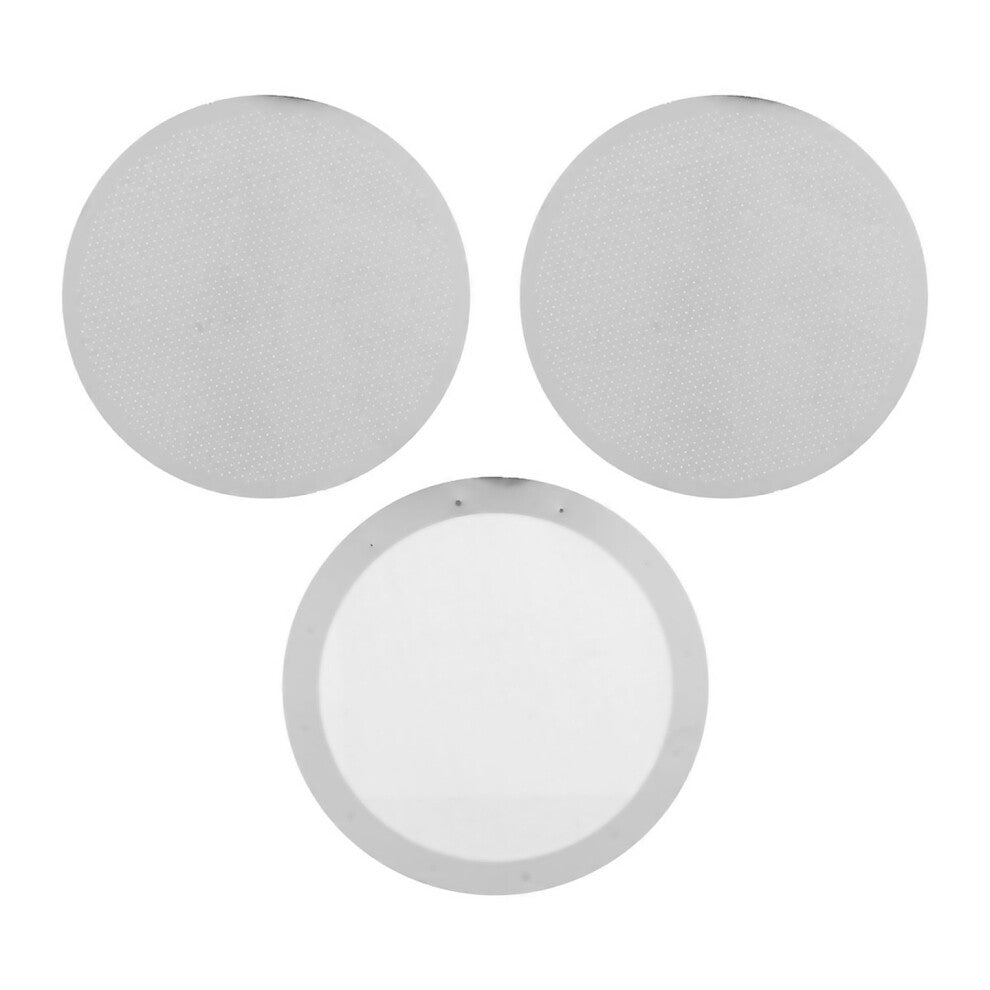 For 3 Pack Metal Reusable Coffee Filter Mesh For Aeropress Coffee Maker Espresso Maker Silver