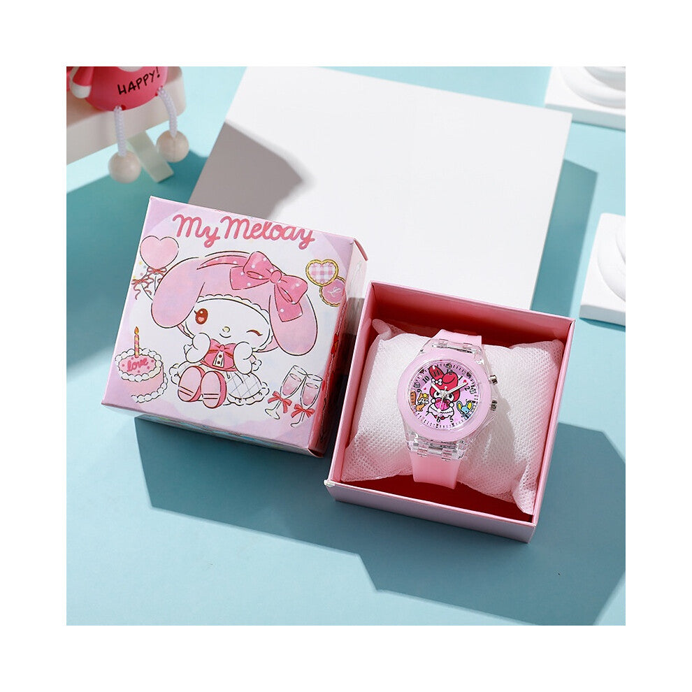 (StyleA) Cinnamoroll Kuromi Sanrio Pompompurin Children Watches Wristwatch Quartz Student