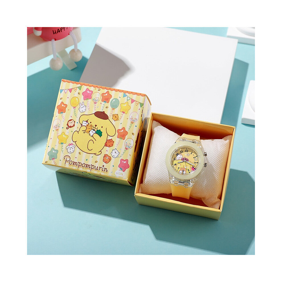 (StyleB) Cinnamoroll Kuromi Sanrio Pompompurin Children Watches Wristwatch Quartz Student