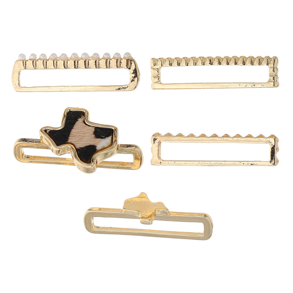 5pcs Strap Accessories Charm Alloy Decorations