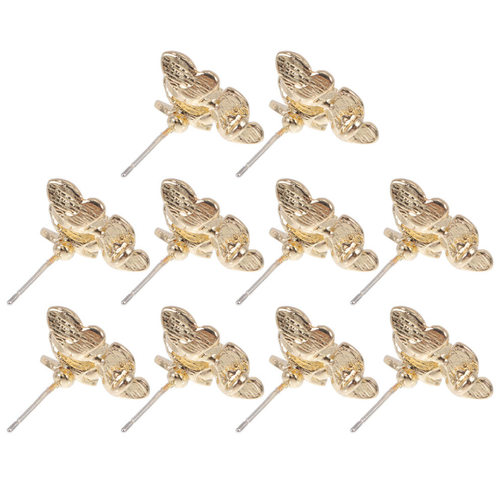 10 Pcs Safety Pin Earring Handmade Earrings Connector Charms Miss