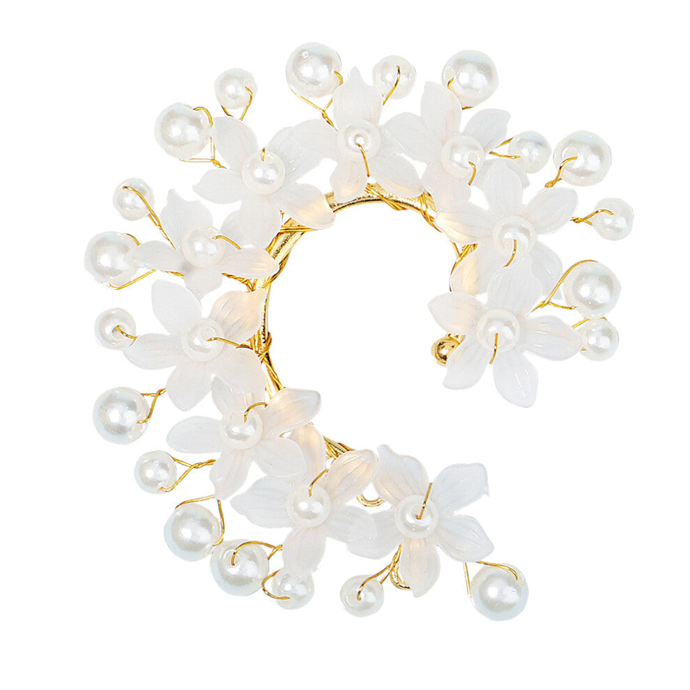 1pc Ear Cuffs Conch Imitation Pearls Metal