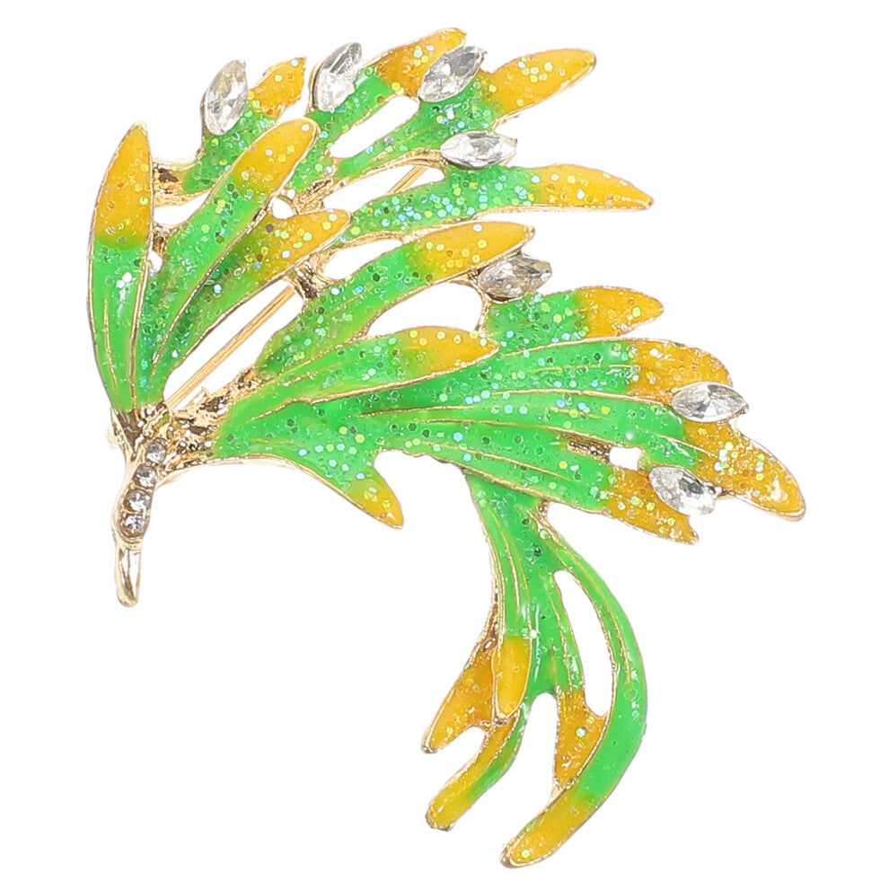 Mlins Brooches For Women's Bird Party Clothes Accessories Yellow