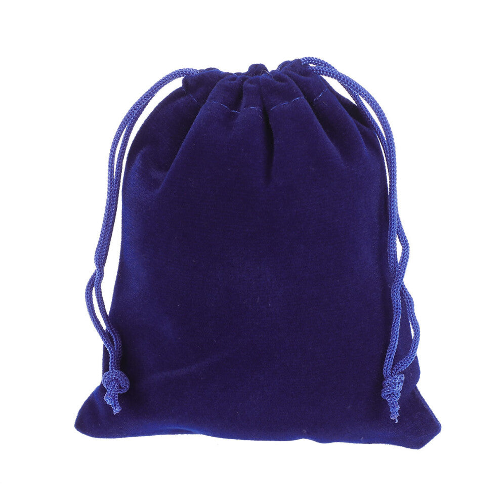 50pcs Bags Jewellery Pouches Bags Drawstring Bags Navy