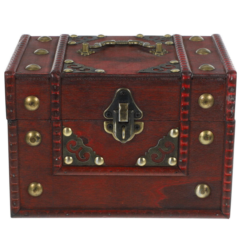 Wooden Boxes Desktop Display Container Vintage Outdoor Cube