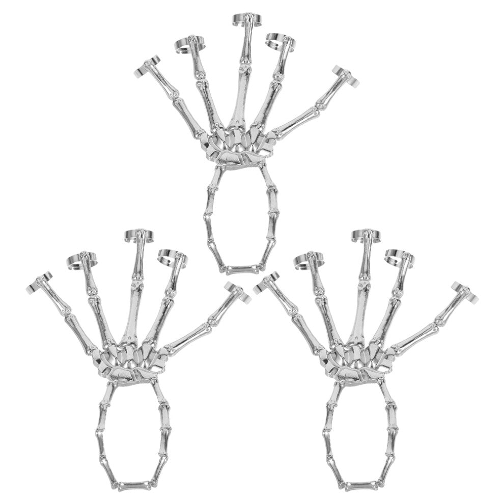 3 Pcs Single-Hole Accessories Ghost Hand Skull Bracelet