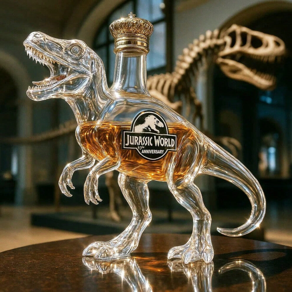 (transparent, Royal; Transparent) Longhorns Whiskey Bottle Jurassic World Dinosaur Wine Bottle Sealed Red Wine Bottle