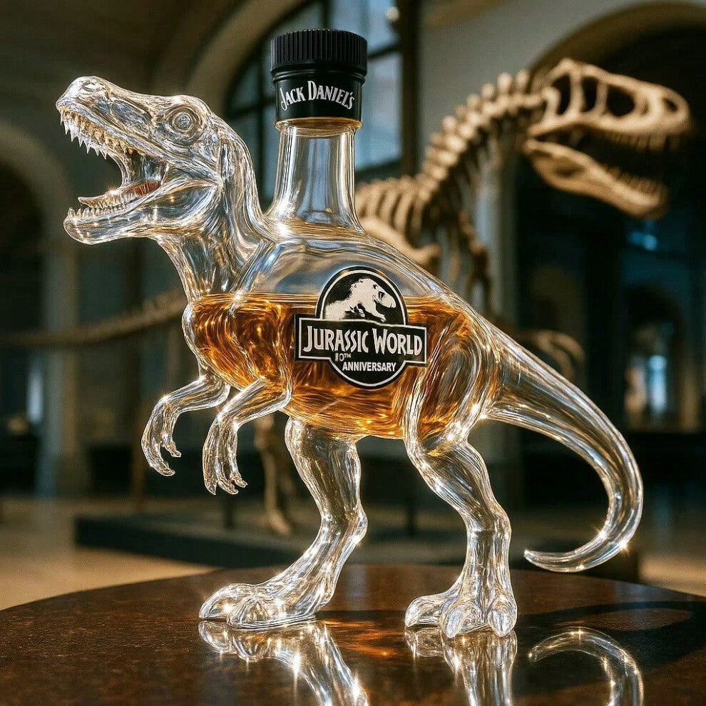 (transparent, Jack; Transparent) Longhorns Whiskey Bottle Jurassic World Dinosaur Wine Bottle Sealed Red Wine Bottle
