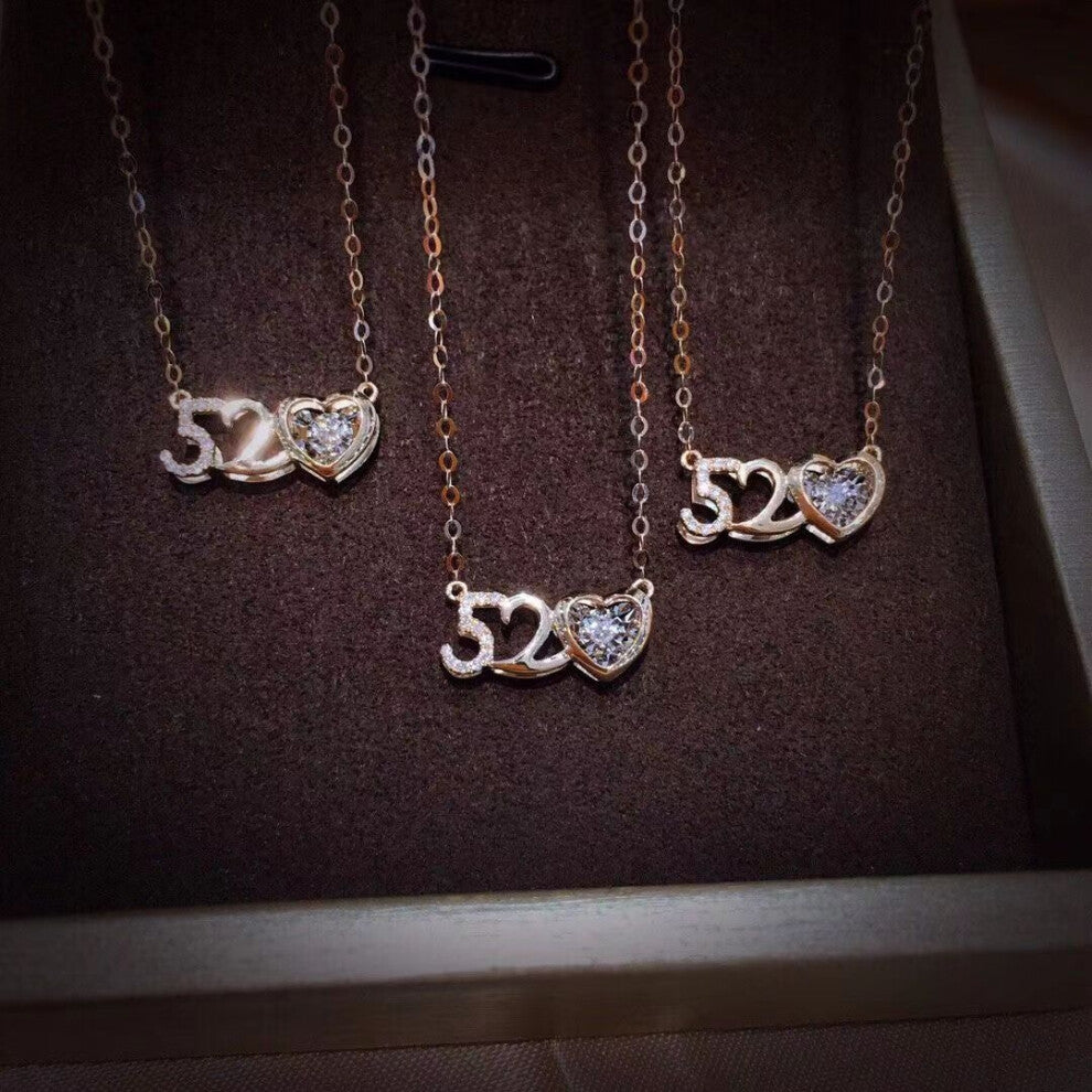(TXL158) A fashionable and high-end necklace with an ins design for women, sweet and versatile collarbone chain