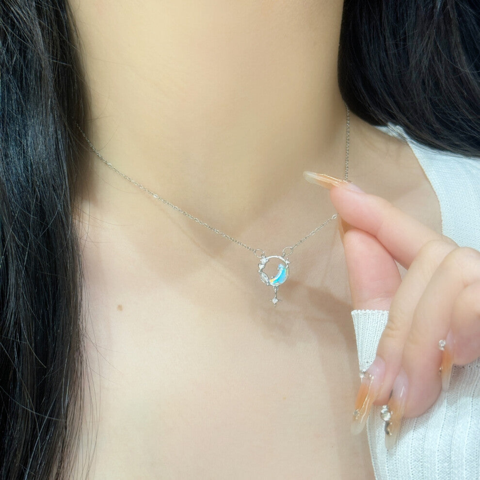(TXL263) A fashionable and high-end necklace with an ins design for women, sweet and versatile collarbone chain
