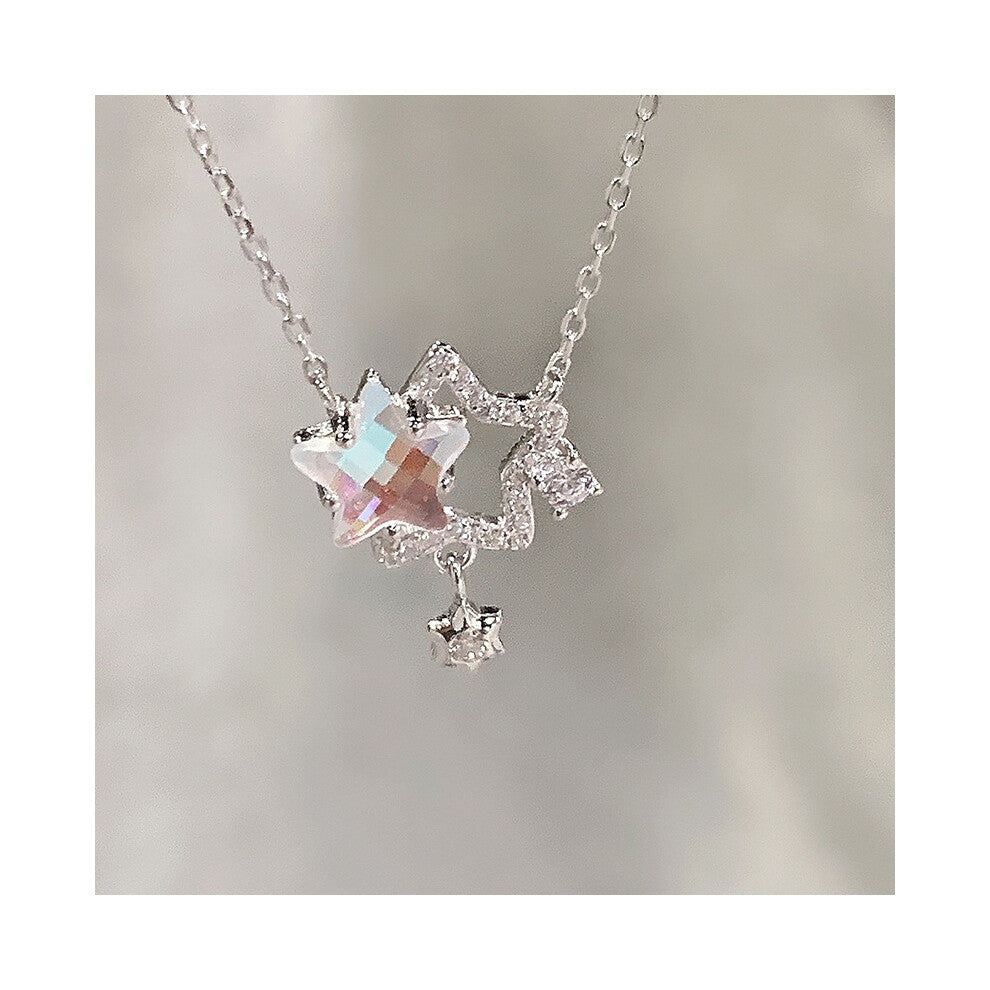 (TXL269) A fashionable and high-end necklace with an ins design for women, sweet and versatile collarbone chain