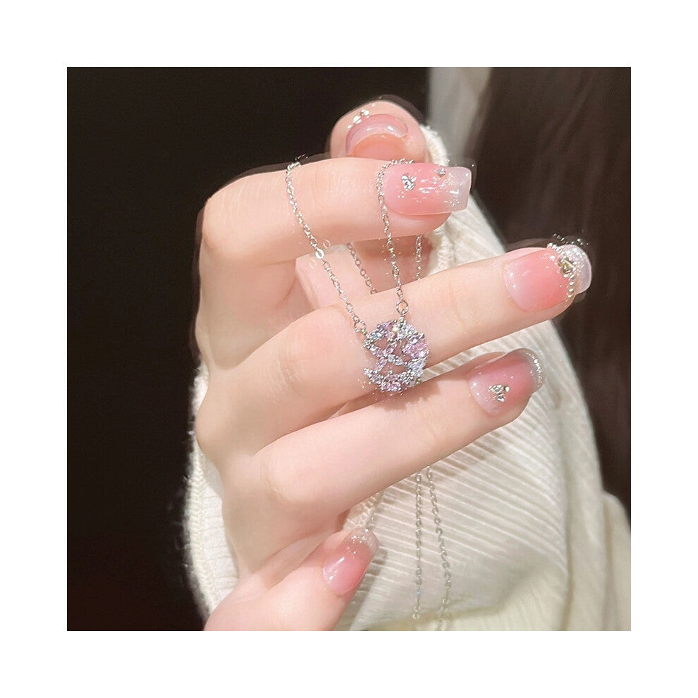 (TXL314) A fashionable and high-end necklace with an ins design for women, sweet and versatile collarbone chain