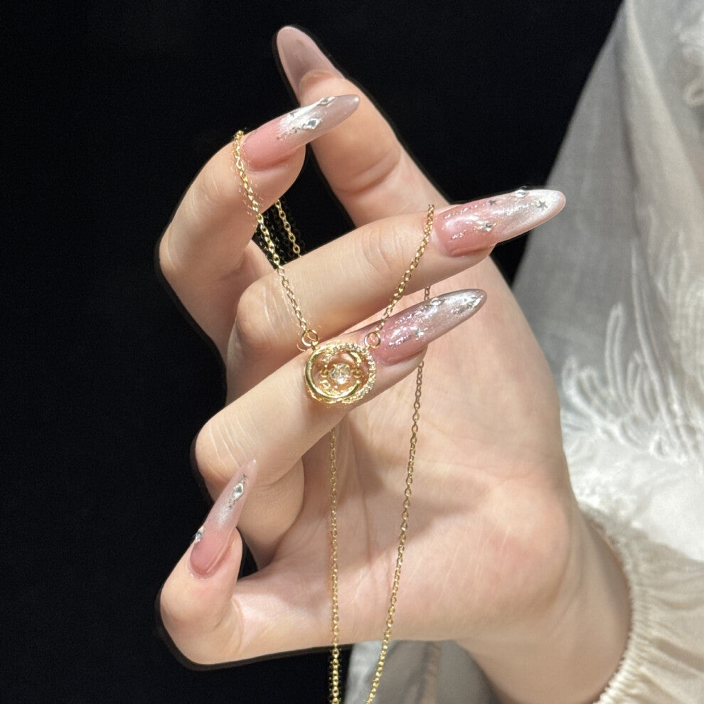 (TXL322) A fashionable and high-end necklace with an ins design for women, sweet and versatile collarbone chain