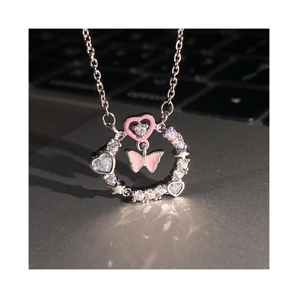 (TXL348) A fashionable and high-end necklace with an ins design for women, sweet and versatile collarbone chain