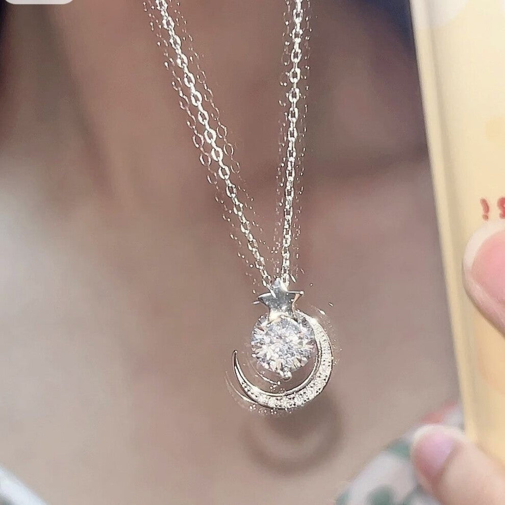 (TXL351) A fashionable and high-end necklace with an ins design for women, sweet and versatile collarbone chain